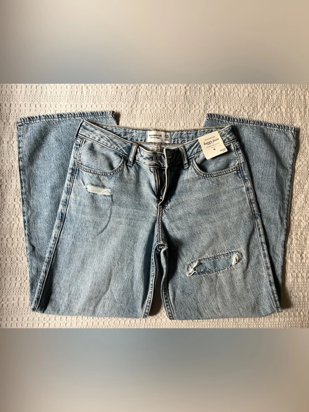 Abercrombie kids Light Blue Distressed girls Jeans -